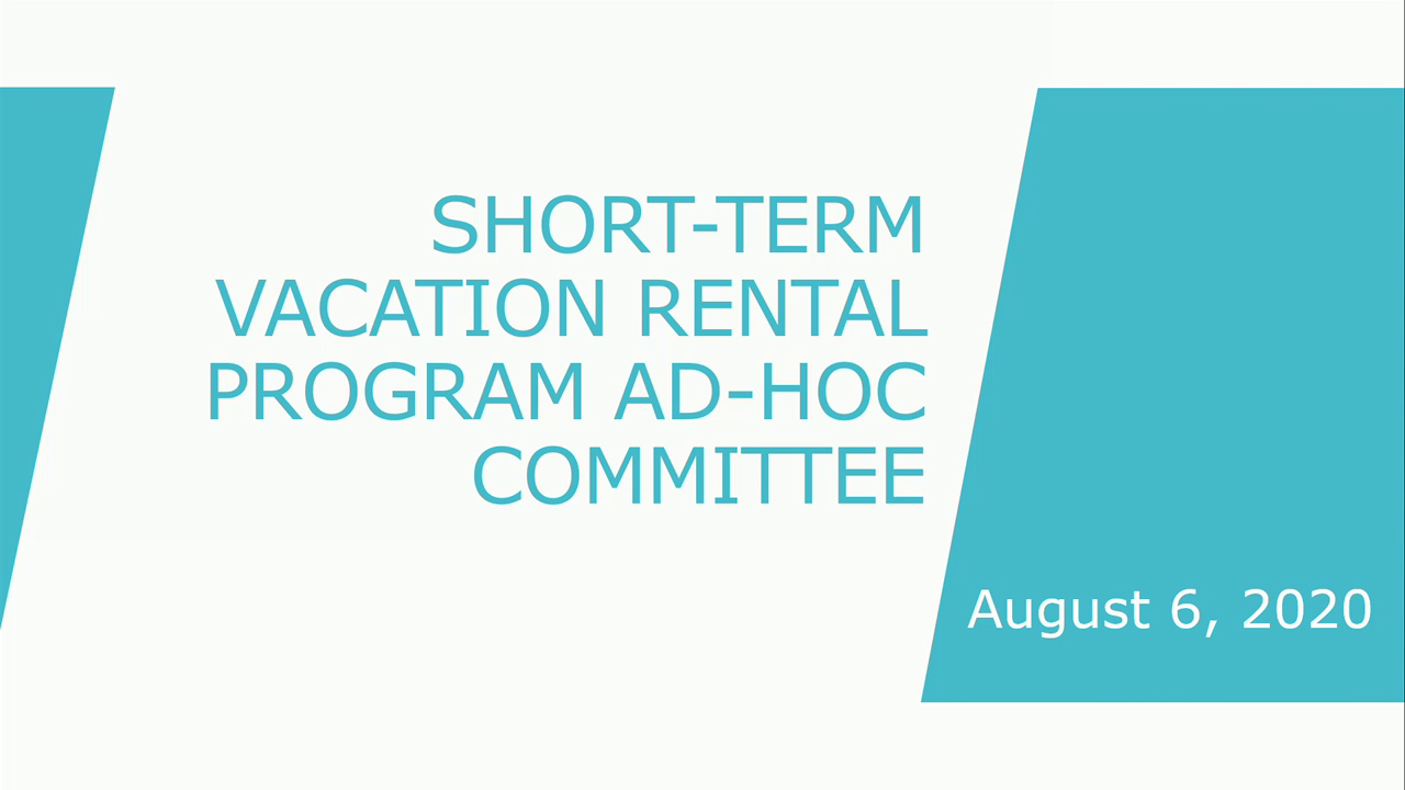 La Quinta, CA ShortTerm Vacation Rental Program AdHoc Committee 8