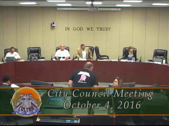 City of Colton - City Council Meeting - 10/4/2016