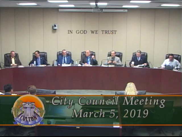 City of Colton - City Council Meeting - 3/5/2019