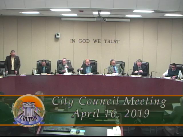 City of Colton - City Council Meeting - 4/16/2019
