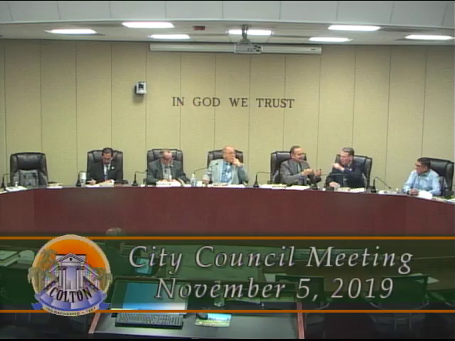 City of Colton - City Council Meeting - 11/5/2019