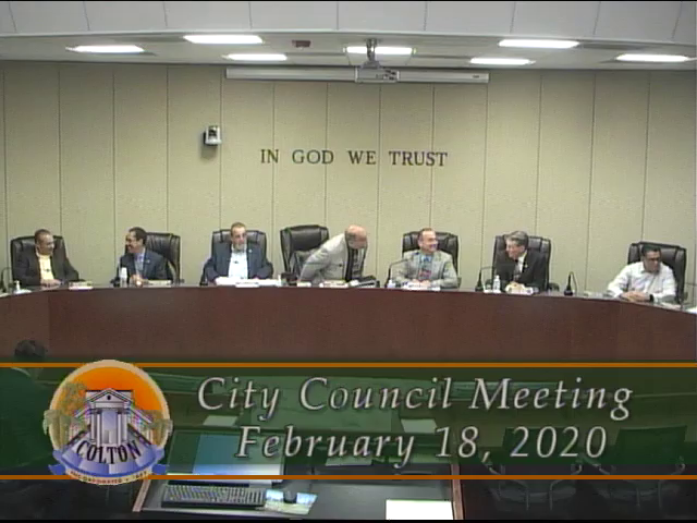 City of Colton - City Council Meeting - 2/18/2020