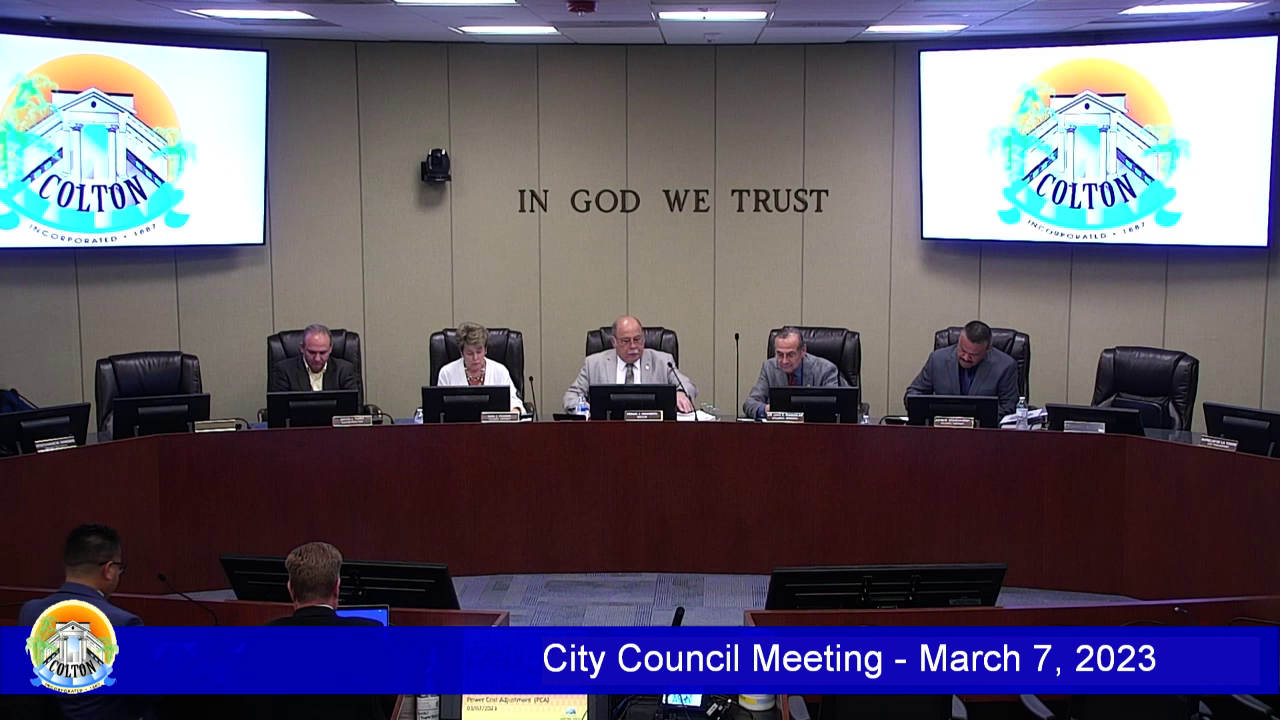 City of Colton City Council Meeting 3/7/2023