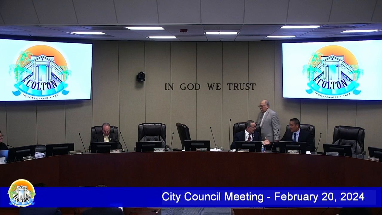 City of Colton City Council Meeting 2/20/2024