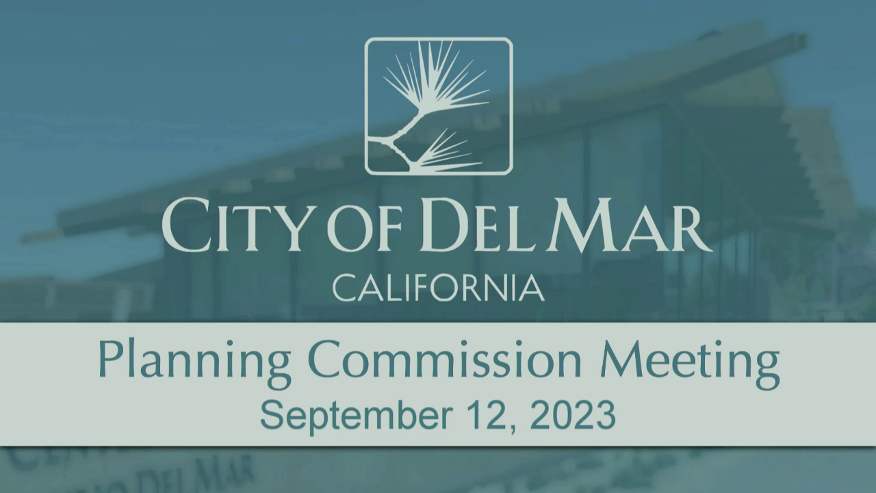 Del Mar, CA Planning Commission Meeting 9/12/2023